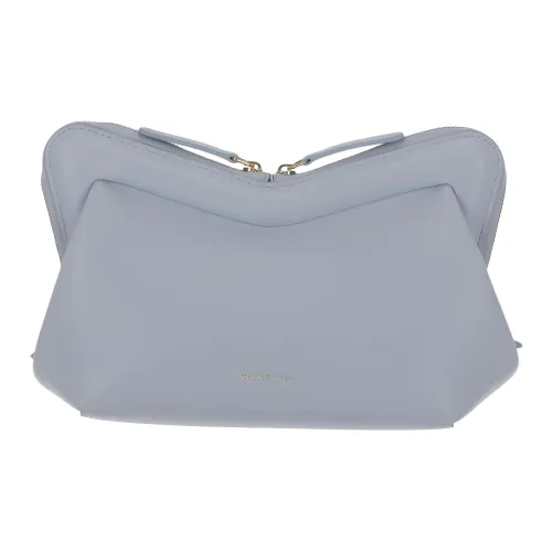 MANSUR GAVRIEL Гладкая Телячья Кожа Сумка через плечо Сумка на плечо Мини Женская Светло-Синий