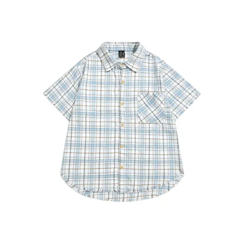 ZIAREL Светло-синие унисекс рубашки