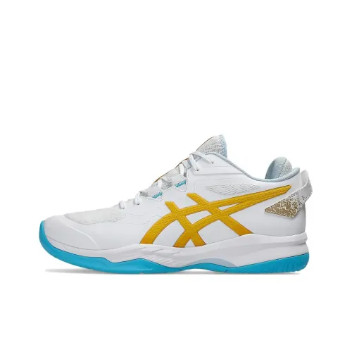 Asics Гель FASTBLAZE Баскетбольные кроссовки Белый/Желтый/Синий Унисекс