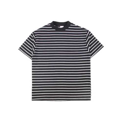 CUCHOHOMME Черно-белые полосы Мужская футболка с коротким рукавом