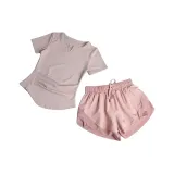 Комплект одежды (Топ розовый + Розовый низ)