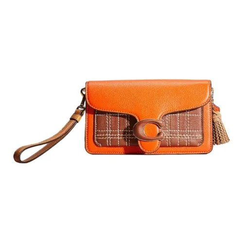 COACH Tabby Pebble кожа курьерская сумка сумка через плечо сумка на плечо женская латунь и солнечно-оранжевый