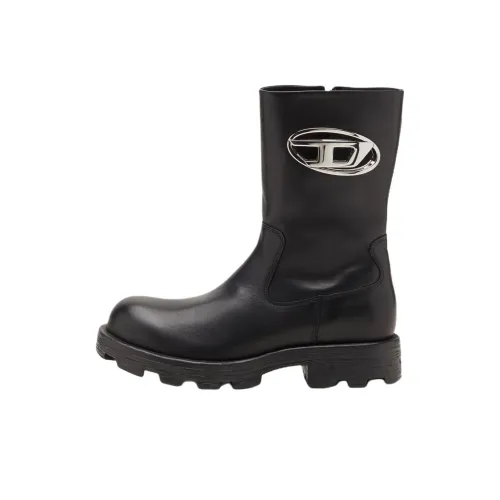 DIESEL D Hammer Ботильоны Байкерские Женские Черные