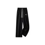 [Heavyweight Polyester-Cotton] Черный (HB Бобовый Логотип на штанах с следами)