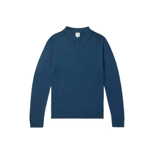 Paul Smith Мужская поло синего цвета