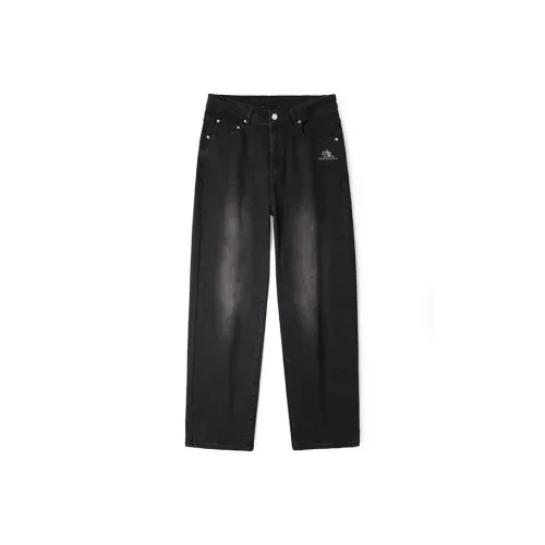 CHUAN QI BAO LUO Черные Мужские Джинсы