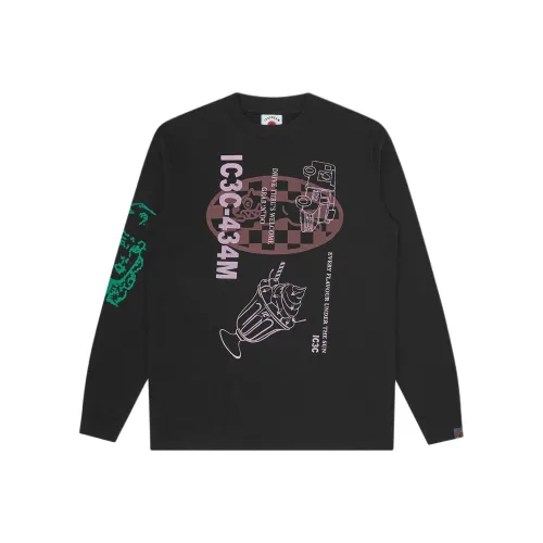 Мороженое Черное Унисекс T-рубашки