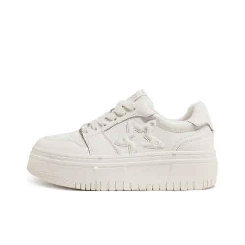 TTKJ Платформа Высота Увеличение Мода Звезды Амортизация Износостойкие Низкие Кроссовки для Скейтбординга Женские