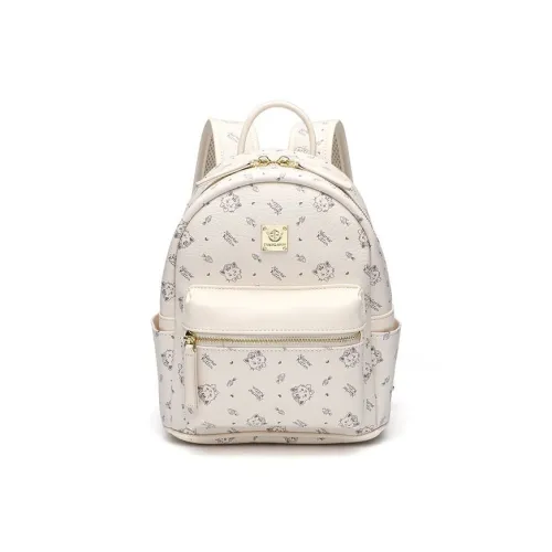 SMILE FOCUS ПУ (полиуретан) Рюкзак Женские Экрю