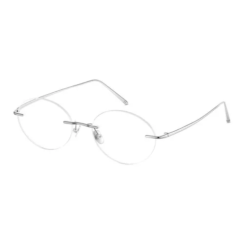 LOHO β-титан Круглые Оправы для очков Женские Серебристые