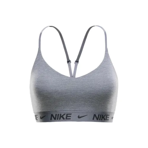 Nike INDY Свет SupportDri Форма Спортивное белье Женское Дымчато-серый Однотонный