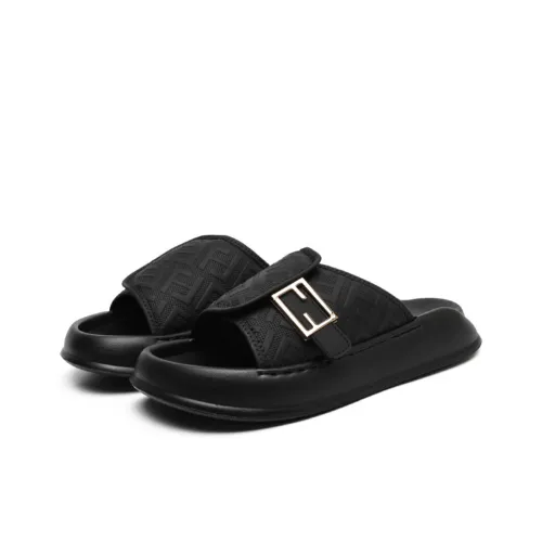 WEISHIBANGWEI Резина Металл Сланцы Мужские Черные