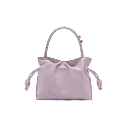 LOEWE Flamenco Nappa Коровья кожа Сумка через плечо Сумка Мини Женская Starry Sky Фиолетовый