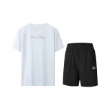 Комплект (Черные шорты + Белая футболка)