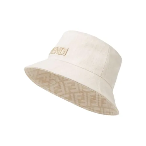 FENDI Вязаные соломенные шляпы Женские Белые