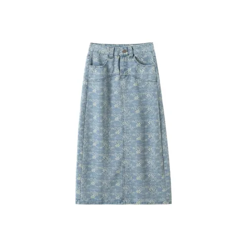 MARIE·COCO Denim Long Skirt Women's