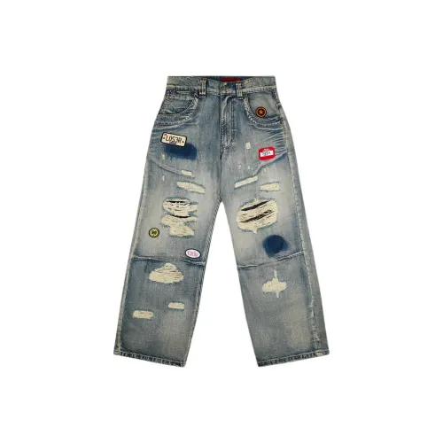 Jaded London Винтажные синие мужские джинсы
