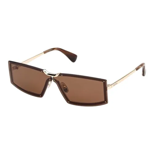 MaxMara Металл Прямоугольные Солнцезащитные очки Женские Коричневый