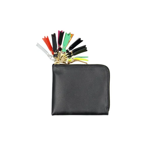 CDG Кожа Монетница Держатель для карт кошелек Женские Черный