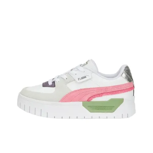 PUMA Cali Dream Low Топ Kids Lifestyle Shoes Белый зеленый розовый Подростки