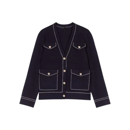 Maje Темно-синие женские свитеры