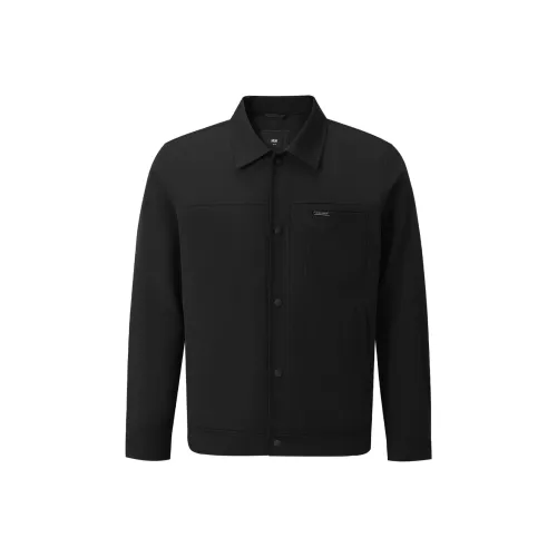 HLA Черный 02 Мужской пуховик