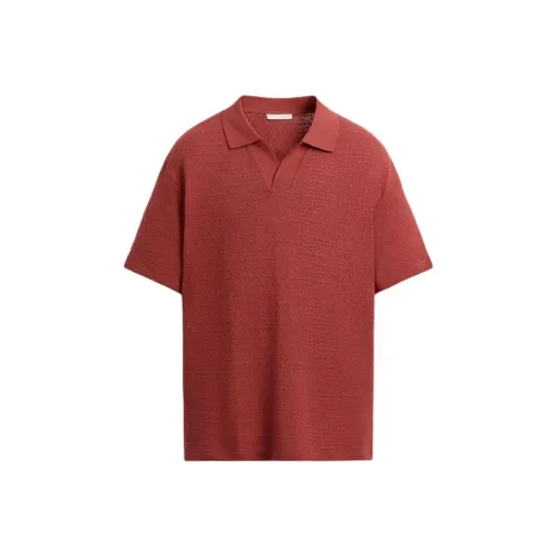 ZARA Китай Красный Мужская Поло