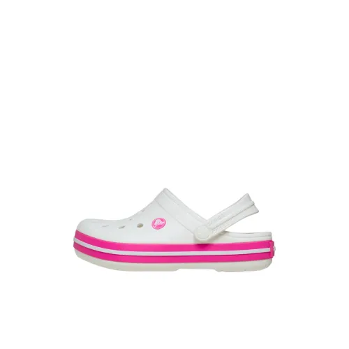 Детские Crocs Crocband Sabo Kids Розовые Белые