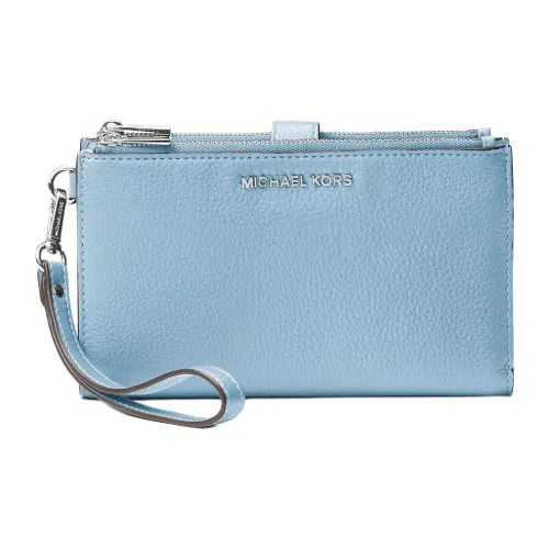MICHAEL KORS Adele Кожа Кошелек Женские Светло-Синий