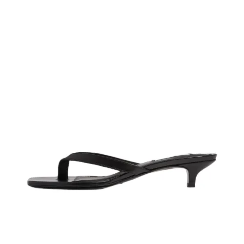 TOTEME Шлепанцы 4CM Женские Черные