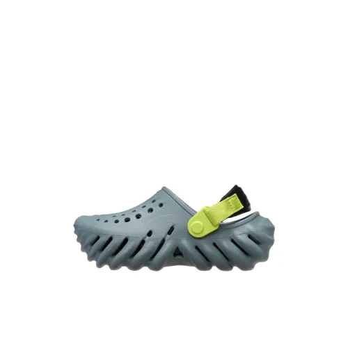 Детские Crocs Echo Clog Дышащие Поддержка Kids Сабо Синий Зеленый Черный