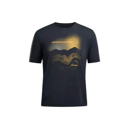 SALOMON T Рубашка Мужская Темно-Черная