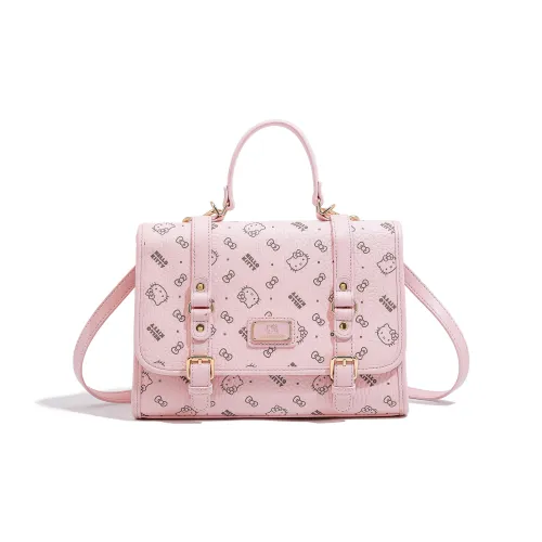 Sanrio Hello Kitty PU (полиуретан) рюкзак стандартный женский розовый коричневый молочно-чайный