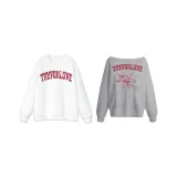 Мужской Белый Круглый вырез / Женский Серый Асимметричный вырез