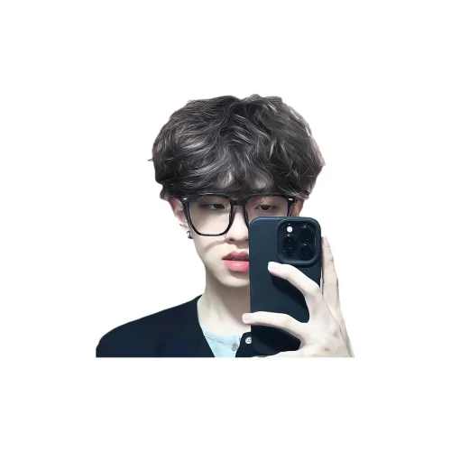 UMIFFA Leslie Roll Мужской Короткие волосы Высокая температура Пряжа Короткий Кудрявые волосы