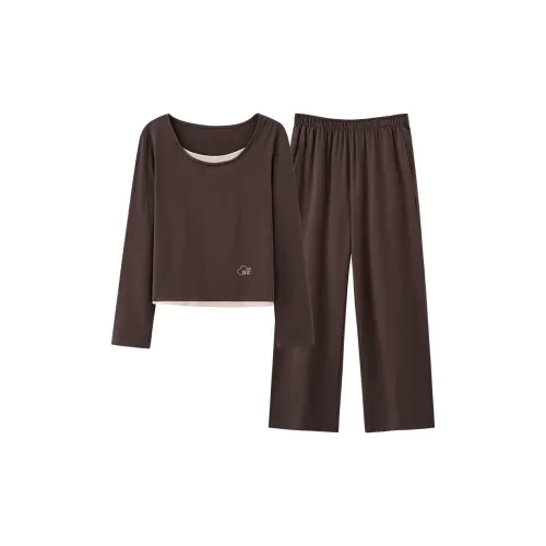 Pretty lady Коричневый Женские Пижамные комплекты