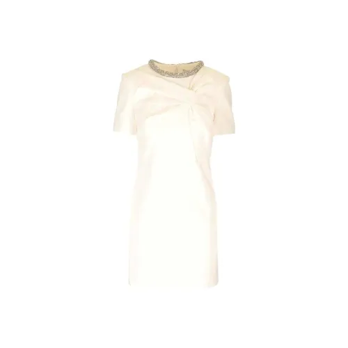 ROLAND MOURET Белый Женские Короткие Платья с Длинными Рукавами
