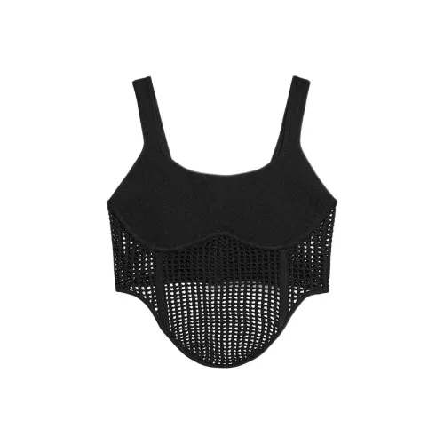 ZARA Черные Женские Майки