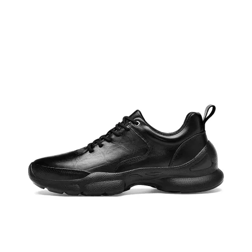 PEHL Амортизация устойчивый к истиранию легкий увеличивающий высоту матовый низ топ повседневный мужской черный