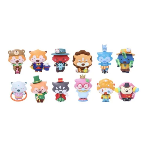 POP MART Little Fox Dream Circus Collection Blind Boxes Single Mystery Box Целая коробка 12 шт