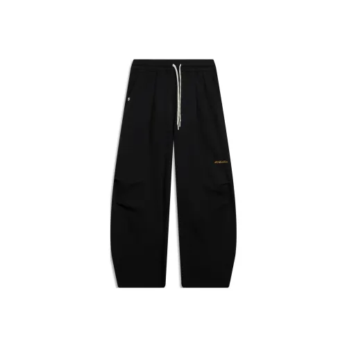 LINING Basketball Collection Вязаные тренировочные брюки мужские черные