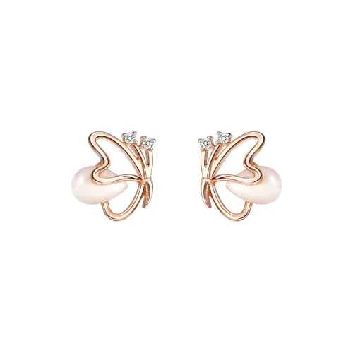 B Z Copper Alloy Stud Earrings Unisex B Z Медный Сплав Серьги-гвоздики Унисекс