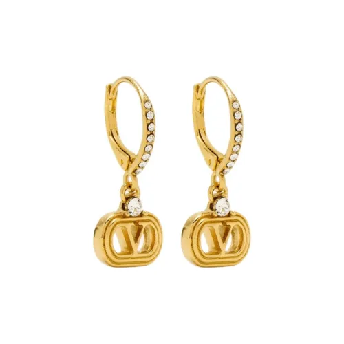 Серьги Valentino с кристаллом Swarovski женские золотые