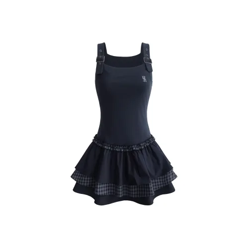 UNIFREE Синий Женские Слип-платья