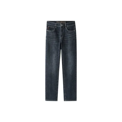 HLA Джинсовый синий Transitional Цвет Средний A1 Мужские Джинсы