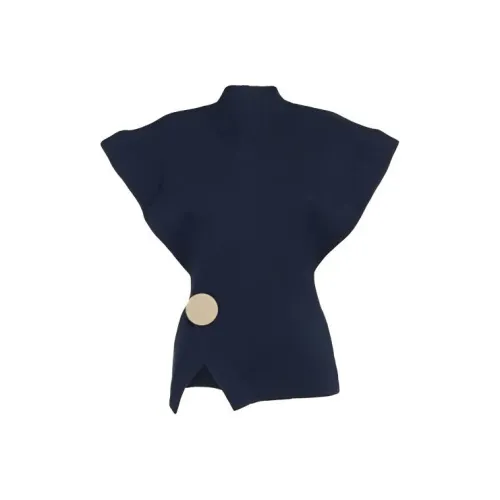 Leather Cat Темно-синие женские рубашки