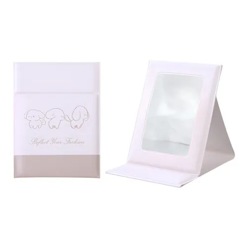 ECOHOME Standing Desk Cartoon Mini Cute Print Portable Mirror MAKE UP Зеркала Foldable Mirror