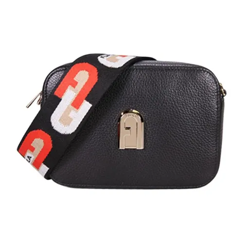 Furla Sleek Collection Сумка через плечо из кожи черного цвета