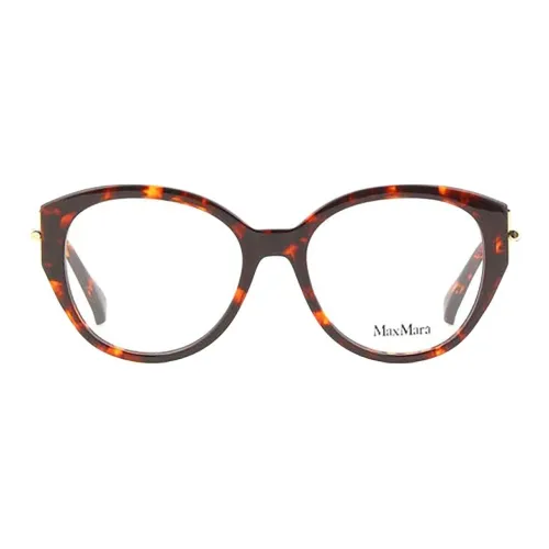 MaxMara Ацетат Oval Оправы для очков Женские Tortoiseshell