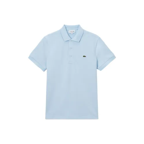 LACOSTE Collaboration Светло-Синяя Мужская Поло